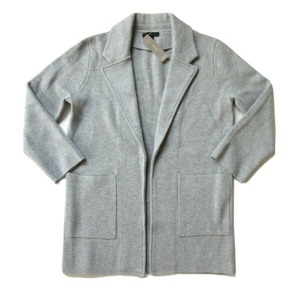 NWT J.Crew 365 Sophie in Heather Gray Open-Front Sweater Blazer Cardigan XXL - Picture 2 of 5